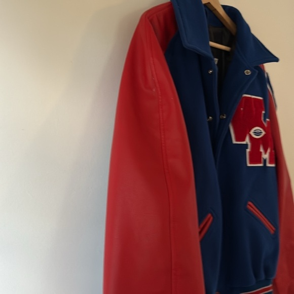 Vintage Red and Blue Washington WM #66 Preppy Varsity Letterman’s Jacket size XL - Picture 8 of 8
